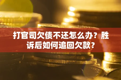 武汉打官司欠债不还怎么办？胜诉后如何追回欠款？