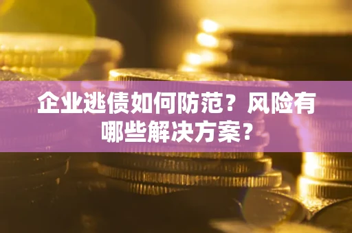 武汉企业逃债如何防范？风险有哪些解决方案？