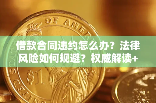 武汉借款合同违约怎么办？法律风险如何规避？权威解读+实用指南