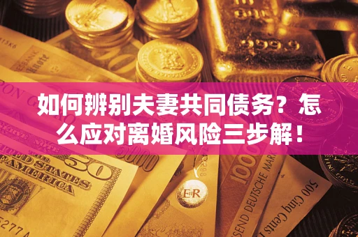 武汉如何辨别夫妻共同债务？怎么应对离婚风险三步解！